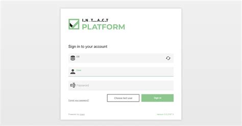 Intact Platform Login.